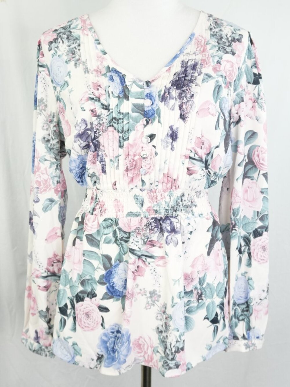 LNC Torrid Size 00 Medium Floral Top Beautiful Business Casual Office